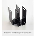 thumbnail image 5 of Yamazaki Home Towel Storage Organizer, Black, Steel, Handles, No Assembly, 5 of 6