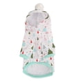 thumbnail image 1 of Sudadera con capucha para perro con estampado de árbol de Navidad verde sobre blanco, suave y cálida para perros y gatos pequeños y medianos (talla L), 1 of 14