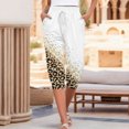 thumbnail image 1 of Women's Casual Pants Color Block Leopard Print Capri Design for Everyday Comfort and Style, 1 of 4