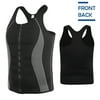 SLIMBELLE Men Sweat Waist Trainer Tank Top Vest Weight Loss Neoprene Workout Shirt Sauna Black