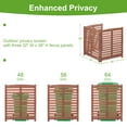 thumbnail image 4 of MEDERLO 3-Panel Outdoor Air Conditioner Fence Screen, Outside Wood Privacy Fence, 32" W x 38" H, 4 of 9
