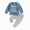 H234-Blue, variant on TOWED22 Toddler Kids Baby Boy Fall Clothes Cute Print Long Sleeve Tops Pants Winter Outfits
