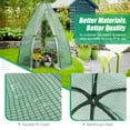 thumbnail image 5 of Patiojoy 63�� x 63�� x 72�� Walk-In Greenhouse with Roll-Up Window & Door Hexagonal Green House with Metal Frame & Waterproof PE Cover, 5 of 10