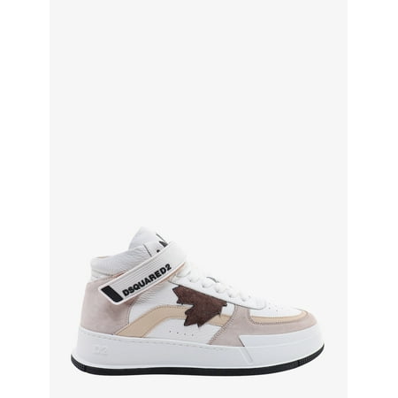 

MAN Leather sneakers with suede profiles