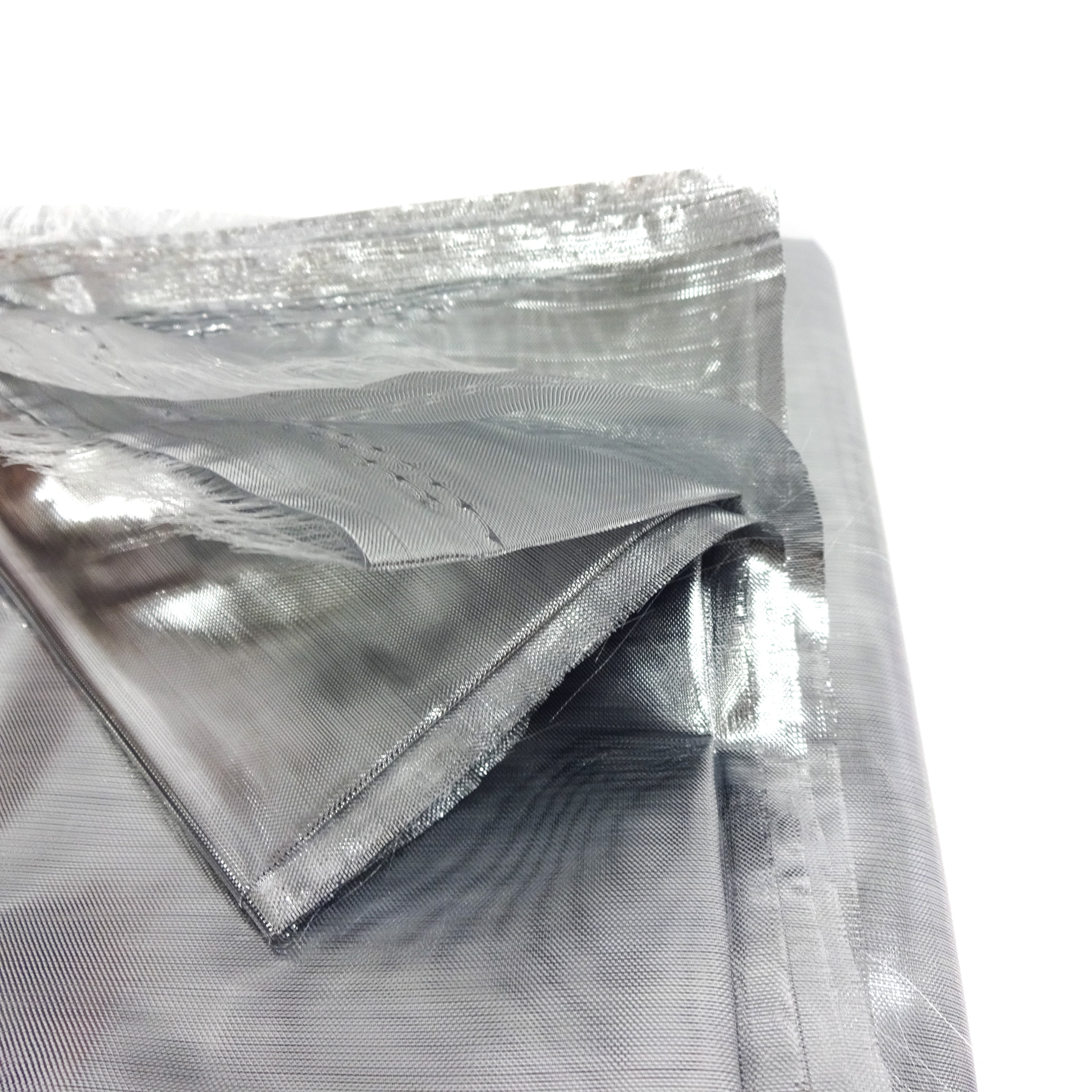 Shason Textile 60" x 3 yd 100% Polyester Nylon Lame Cosplay Tissue Craft Fabric, Silver