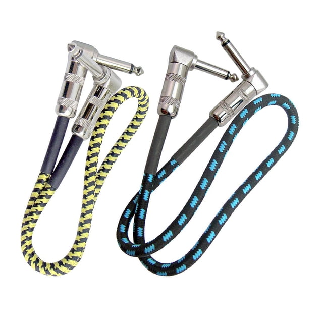 2x Cables De Pedal De Efectos Para Guitarra Antirruido Para De Música Conjunto De Recolección Hugo Cable de pedal de efectos de guitarra