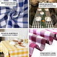 thumbnail image 4 of Efavormart Perfect Picnic Inspired Red/White Checkered 60x126" Polyester Tablecloths For Party Event Decor, 4 of 9