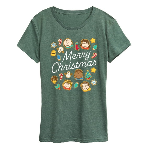 Peanuts - Merry Christmas Cookies - Women's Short Sleeve Graphic T-Shirt