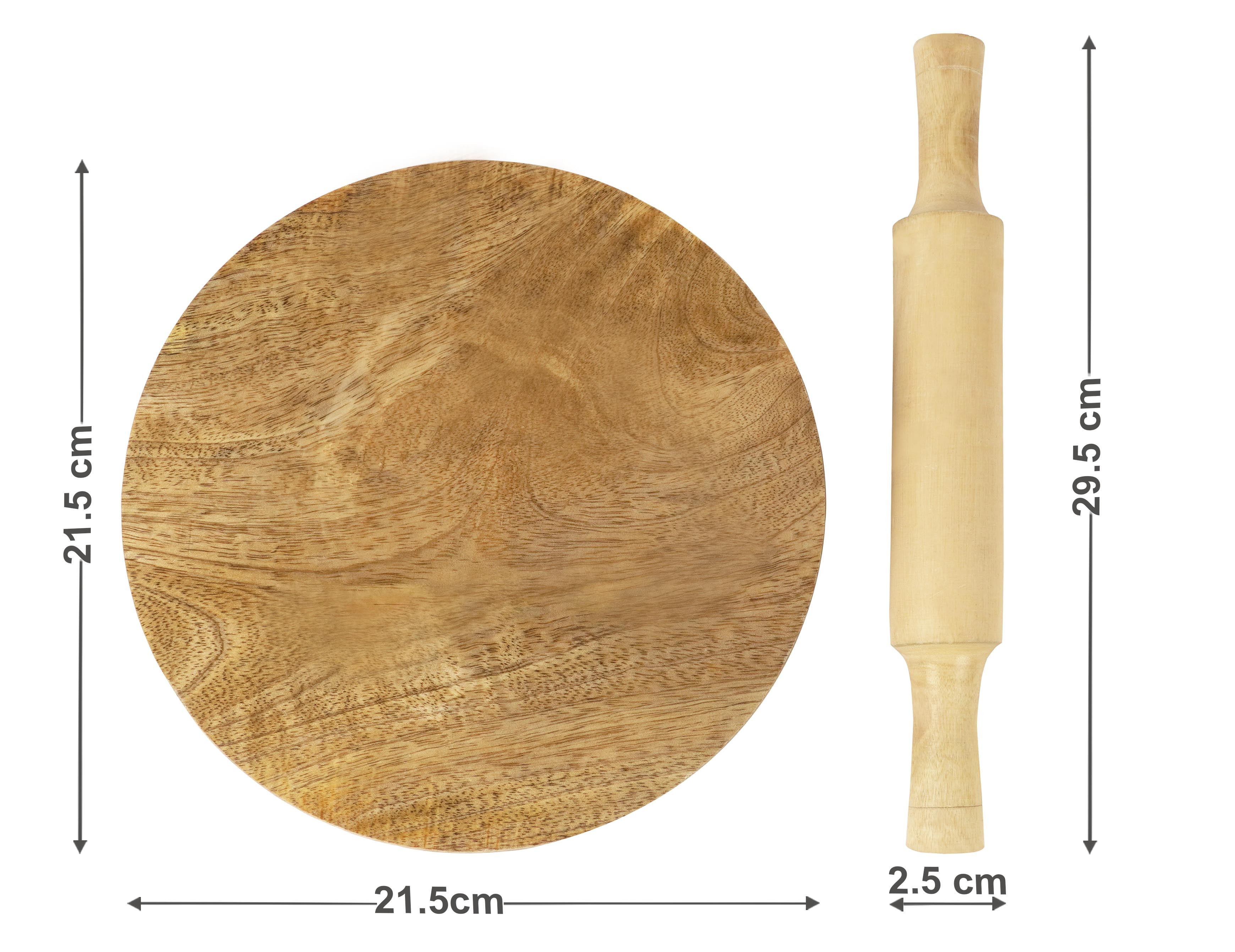 Buy Trifri Handmade Wooden Round Roti Maker Wooden Chakla Belan