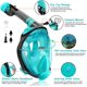 thumbnail image 1 of Máscara de snorkel facial completa, mascarilla de buceo premium innovador sistema de respiración de seguridad, 180 panorámico plegable anti, 11 Afortunado Sencillez, 1 of 2
