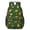 Football and Basketball Green Pattern, variant on Football and Rugby Black Pattern 17" Waterproof Oxford School Backpacks for Teens, S-Shape Padded Straps, for School, Travel, Hiking, Camping