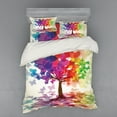 thumbnail image 2 of Ambesonne Abstract Bedding Set 3 Pcs, Colorful Spring Tree, Twin, Multicolor, 2 of 3