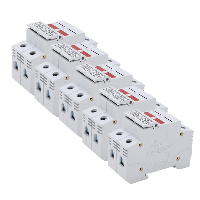 Fuse Holder Base, Long Lasting Use Fuse Holder Easy Installation Flame Retardant For Circuit Protection For Power Distribution 1P,2P,3P