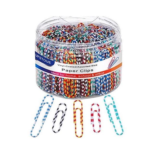 Paper Clips Medium Colored Paper Clips Assorted Paperclips Vinyl Coated Clips