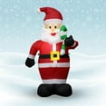 thumbnail image 1 of Inflatable Cartoon Giant Snowman with LED Light for  Garden Party Decor, 1 of 8