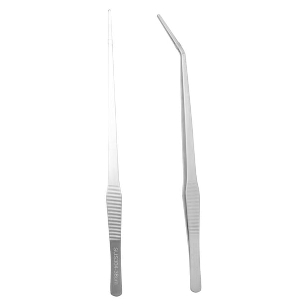 Qtmnekly Aquarium Tweezers Extra Long 15 Inches, Stainless Steel