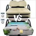 thumbnail image 6 of Yuyamidu Starfish Golf Cart Seat Covers Beach Club Car Seat Blanket Covers with Pockets Portable Travel Sports Golf Cart Seat Cushion Accessory, 6 of 8