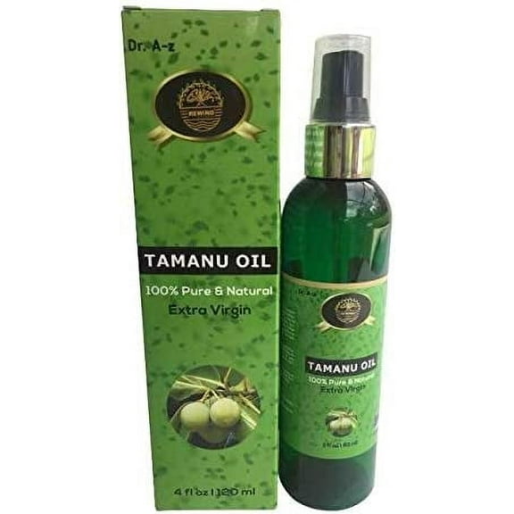 Tamanu Oil - Virgin Organic, 100% Pure Extra Virgin Cold Pressed- USDA Unrefined Certified Carrier Oil Massage DIY 120ml/4oz