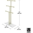 thumbnail image 3 of Gold Jewelry Tree Stand, Tiered Tabletop Display for Bracelets Necklaces, Large Capacity Storage with Scratch-Free Padded Base, Perfect Gift for Jewelry Lovers (Vintage Look), 3 of 6