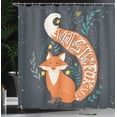 thumbnail image 4 of Ambesonne Saying Shower Curtain, Cartoon Fox Funny Animal, 69"Wx84"L, Multicolor, 4 of 5