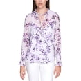 thumbnail image 1 of Blusa Campesina con Estampado Floral para Mujer Calvin Klein Lilac 2X, 1 of 1