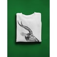 thumbnail image 3 of Antelope Sweatshirt Men - Men Sweatshirt, White, 3XL, 3 of 4
