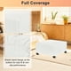 thumbnail image 4 of Funda de Ottomán Cuadrada Estirable Uxcell 31" x 31" x 15" Funda de Ottomán de Tela Protector para Muebles/Sala de Estar/Interior [Blanco], 4 of 7