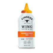 Kinder's Bourbon Peach BBQ Wing Sauce and Dip, 1.1 oz