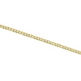 thumbnail image 5 of 14K Yellow Gold 2.50mm Solid Plain Curb Cuban Link Anklet / Bracelet 7 Inches, 5 of 6