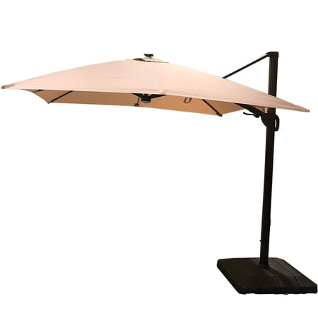 Garden Winds Replacement Canopy Top Cover Compatible with The 10ft Square Solar Umbrella – 1900783 – Riplock 500