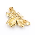 thumbnail image 3 of Women Crystal Bee Brooches Female Rhinestone Insect Scarf Clip Rhinestone Insect Scarf Clip Party Wedding Dress Bouquet Brooch, 3 of 8