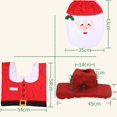 thumbnail image 2 of Juego de funda y alfombra para inodoro con diseño de Papá Noel, divertidas decoraciones navideñas para el baño, 2 of 5