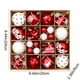thumbnail image 3 of Juego de 42 Adornos Navideños para Árbol de Navidad, Bolas Decorativas Rojas y Blancas de 6 Cm, Ideal para Fiestas Navideñas y Decoración Del Hogar., 3 of 7