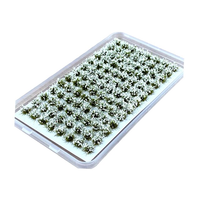 VONKY Artificial DIY Miniature Flower Cluster Model for Decoration White