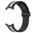thumbnail image 4 of Correa de muñeca para reloj inteligente con banda de silicona para Google Pixel Watch 2022 (blanco y negro), 4 of 9