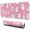 Pastel Halloween Ghost, variant on Long Mouse Pads for Desk,Pink Halloween Ghosts Desk Mats on Top Of Desks, Desk Mouse Pad Extra Large with 3mm Non-Slip Base and Stitched Edge for Gaming,Office,Work,Home 31.5x11.8in