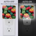 thumbnail image 2 of Cactus LED Square Night Lights - Stylish and Functional Nightlight for Better Sleep - Energy Saving Plug-in Wall Light with Auto Sensor, 2 of 6