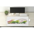 thumbnail image 2 of Circus Computer Mouse Pad, Circus Carnival Scene with Ferris Wheel and Tree Images Cool Fun Park Show, Rectangle Non-Slip Rubber Mousepad X-Large, 35" x 15" Gaming Size, Multicolor, by Ambesonne, 2 of 2