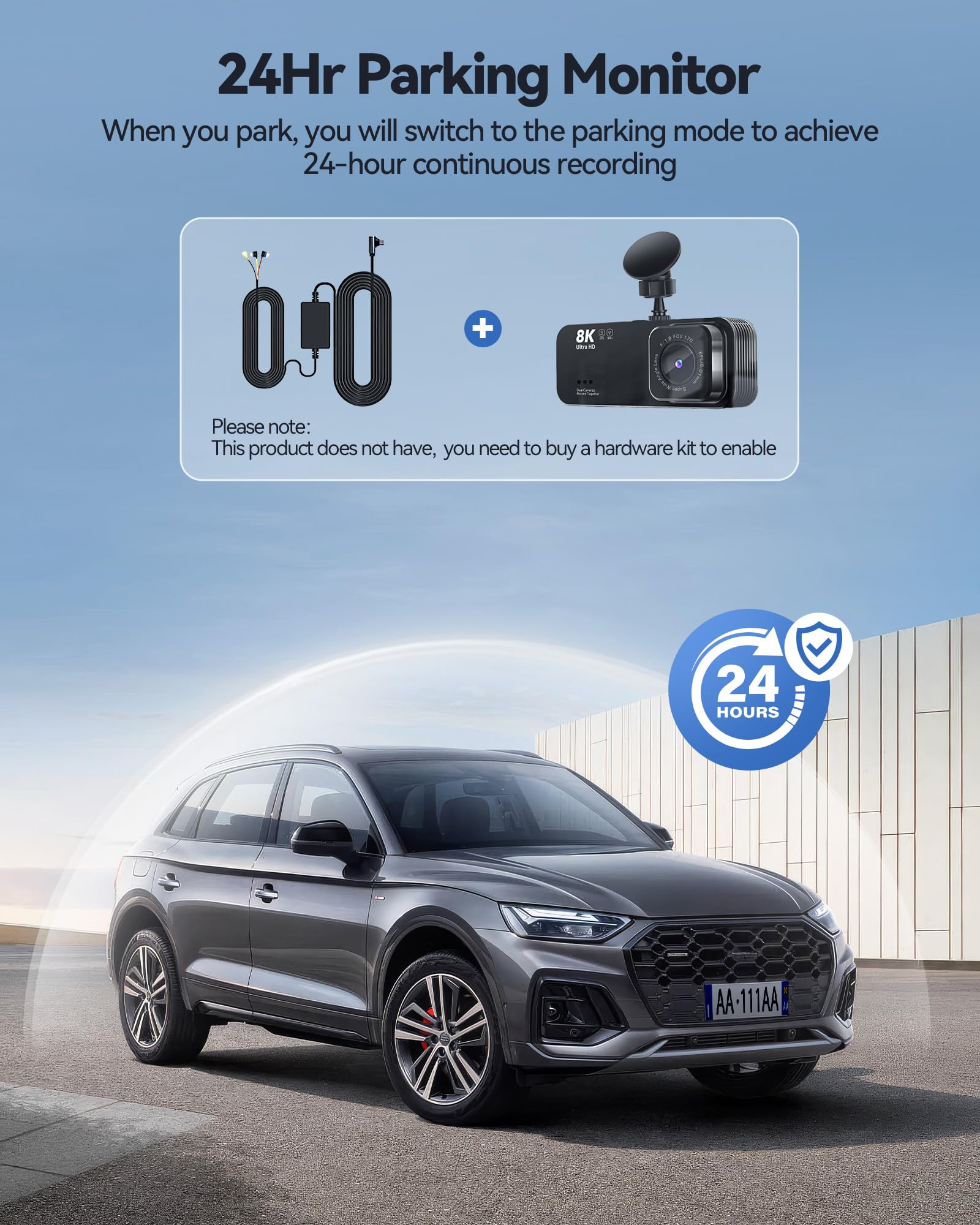 Gazsocy 8K Dual Dash Cam with Front & Rear Recording photo 6