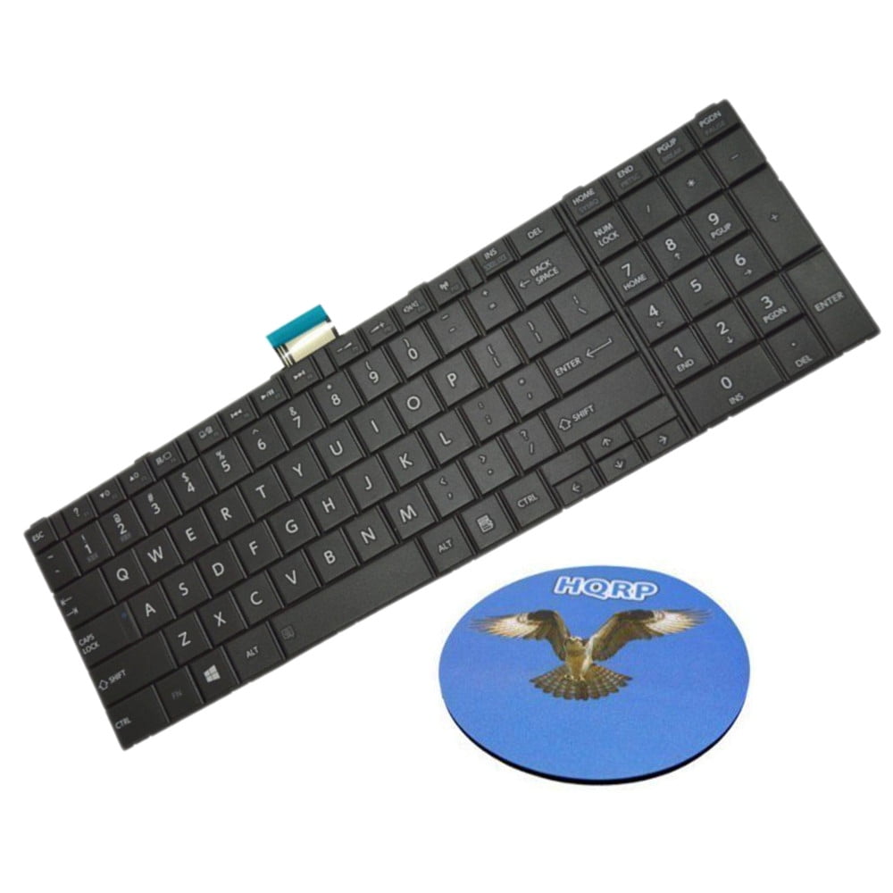 Laptop Keyboard Compatible for Toshiba Satellite L855D L855D-S5114 L855D-S5117 L855D-S5139NR L855D-S5220 L855D-S5242 L855D-SP5261M L855D-SP5266KM L850D-BT2N22 L850D-BT3N22 US Black