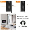 thumbnail image 6 of Spaco 30-Inch Recessed Ultra Thin Electric Fireplace Heater with Glass Appearance, Electric Fireplace Insert, Wall Recessed/Mounted, Freestanding Fireplace, 6 of 10