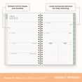 thumbnail image 4 of Blue Sky Brook Gossen 15 Month 2026-2027 Weekly and Monthly Academic Year Planner Calendar, April 2026 - June 2027, 5" x 8", Flexible Cover With Zip Pouch, Wirebound, Storage Pocket, Green Check, 4 of 10