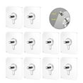 thumbnail image 1 of ZOUBAOQ 10pcs Strong Adhesive Nails Wall Poster Seamless Wall Hook Waterproof Durable, 1 of 8