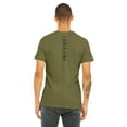 thumbnail image 3 of Daxton Adult Unisex Tshirt New Orleans Script with Louisiana Vertical on the Back, Olive Black, 2XL, 3 of 3