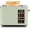 Green, variant on Touch Control Screen Toaster, Smart Stainless Toaster, 6 Shade Setting, 6 Bread Selection, Countdown, Removable Crumb Tray, 900W, Peach Pink
