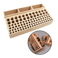 thumbnail image 2 of yuksok 46/98 Holes Leather Craft Tool Wood Holder Rack Stamp Organizer 98 Holes, 2 of 9