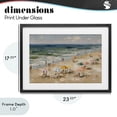 thumbnail image 4 of Stupell Industries Modern Impressionist Summer Beach Day Black Framed Print Under Glass, 23 x 17, by Jacky Ngan, 4 of 8