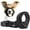 Black, variant on Gentle Muzzle Guard for Dogs - Prevents Biting and Unwanted Chewing Safely – New Secure Comfort Fit - Soft Neoprene Padding – No More Chafing – Training Guide Helps Build Bonds with Pet