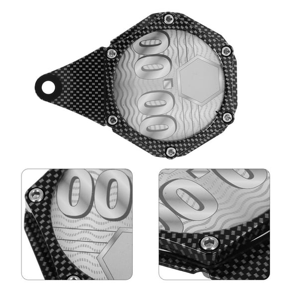 OUNONA Universal Motorcycle License Plate Frame Aluminum Alloy Black for Rear Mounting Bracket