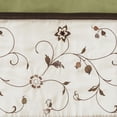 thumbnail image 4 of Madison Park Serene Embroidered Window Valance in Green, 50"x18", 4 of 5